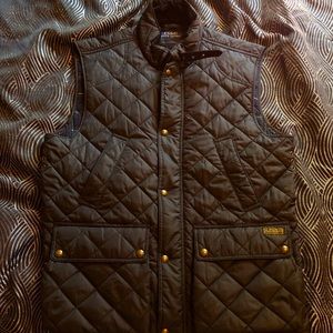 Polo Ralph Lauren black quilted vest